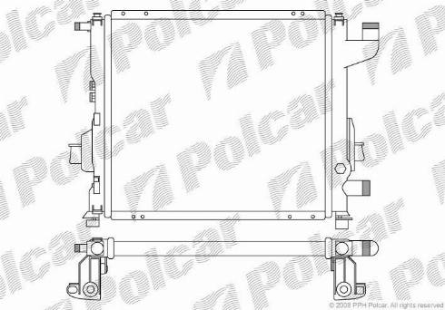 Polcar 600408-2 - Радіатор, охолодження двигуна autozip.com.ua
