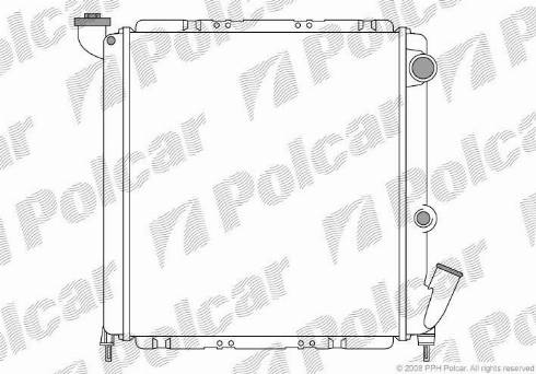 Polcar 600508-1 - Радіатор, охолодження двигуна autozip.com.ua