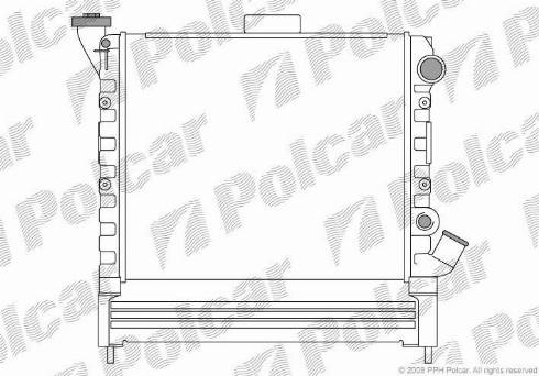 Polcar 6005083X - Радіатор, охолодження двигуна autozip.com.ua