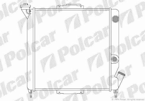 Polcar 600508A1 - Радіатор, охолодження двигуна autozip.com.ua