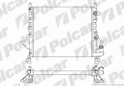 Polcar 6003081X - Радіатор, охолодження двигуна autozip.com.ua