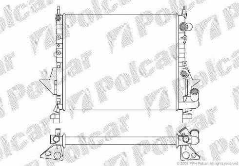 Polcar 600308A1 - Радіатор, охолодження двигуна autozip.com.ua