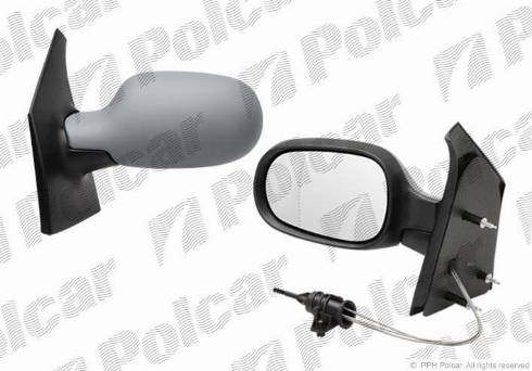 Polcar 6007528M - Зовнішнє дзеркало autozip.com.ua