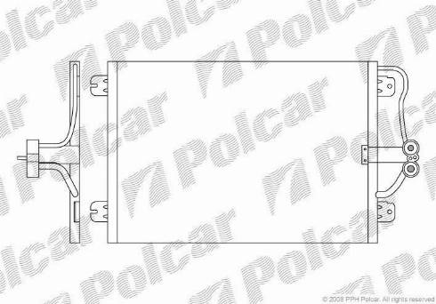 Polcar 6007K82X - Конденсатор, кондиціонер autozip.com.ua