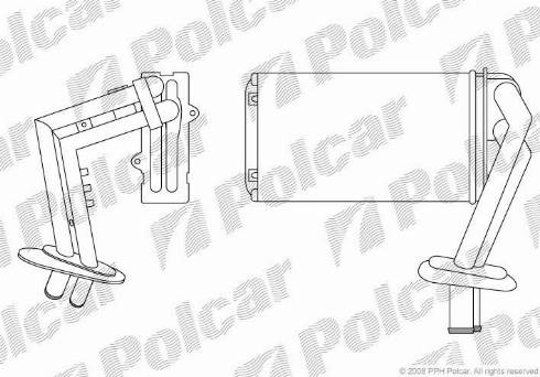 Polcar 6007N81X - Теплообмінник, опалення салону autozip.com.ua