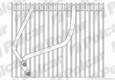 Polcar 6007P8-3 - Випарник, кондиціонер autozip.com.ua
