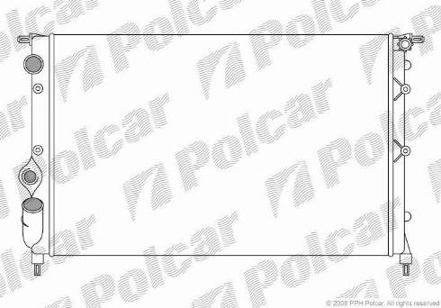 Polcar 6019084X - Радіатор, охолодження двигуна autozip.com.ua