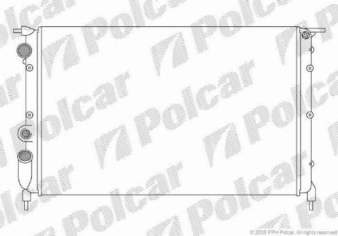 Polcar 601908A4 - Радіатор, охолодження двигуна autozip.com.ua