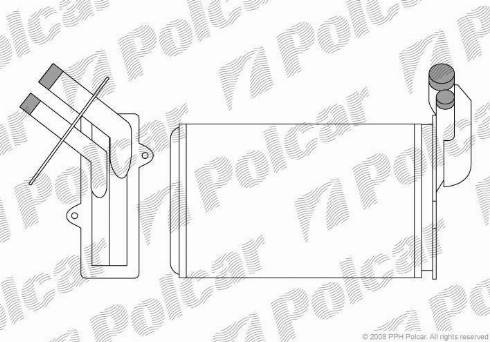 Polcar 6019N8-1 - Теплообмінник, опалення салону autozip.com.ua
