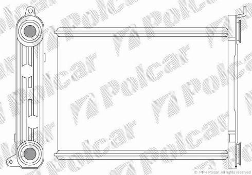 Polcar 6014N81X - Теплообмінник, опалення салону autozip.com.ua