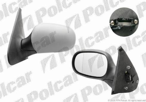 Polcar 6015524M - Зовнішнє дзеркало autozip.com.ua