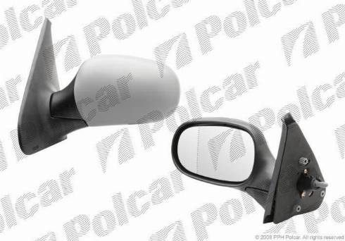 Polcar 6015512M - Зовнішнє дзеркало autozip.com.ua