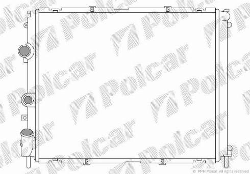 Polcar 6015083X - Радіатор, охолодження двигуна autozip.com.ua