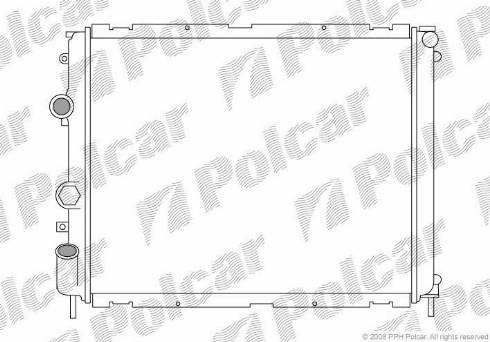 Polcar 601508-3 - Радіатор, охолодження двигуна autozip.com.ua