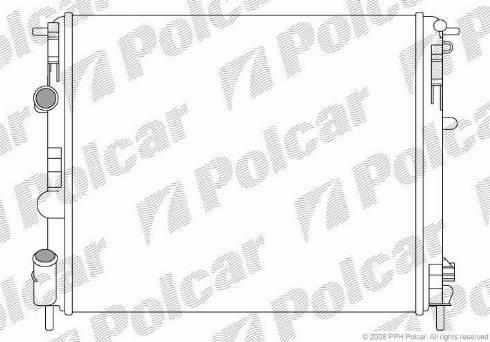 Polcar 601508A4 - Радіатор, охолодження двигуна autozip.com.ua