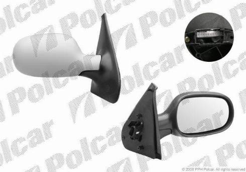 Polcar 6016525M - Зовнішнє дзеркало autozip.com.ua