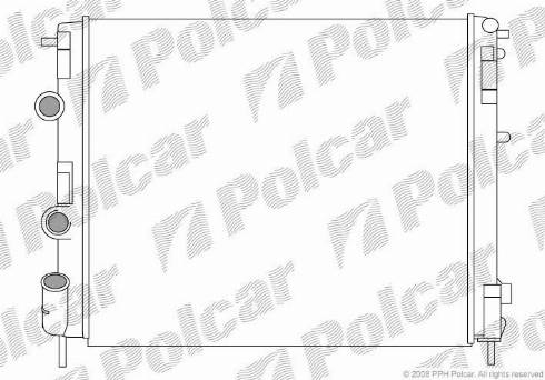 Polcar 6016081X - Радіатор, охолодження двигуна autozip.com.ua