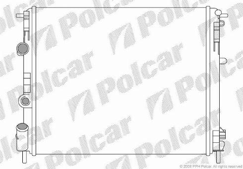 Polcar 601608-1 - Радіатор, охолодження двигуна autozip.com.ua