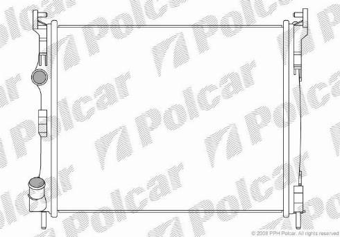 Polcar 601608-3 - Радіатор, охолодження двигуна autozip.com.ua