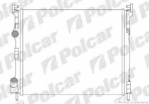 Polcar 601608A3 - Радіатор, охолодження двигуна autozip.com.ua