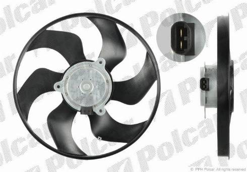 Polcar 601623U1 - Вентилятор, охолодження двигуна autozip.com.ua