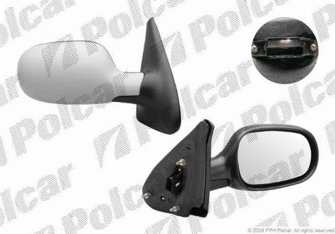 Polcar 6011524M - Зовнішнє дзеркало autozip.com.ua