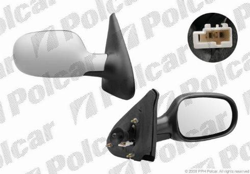 Polcar 6011521M - Зовнішнє дзеркало autozip.com.ua