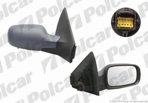 Polcar 6012524M - Зовнішнє дзеркало autozip.com.ua