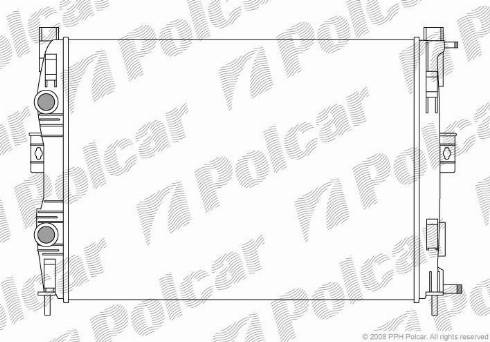 Polcar 6012081X - Радіатор, охолодження двигуна autozip.com.ua
