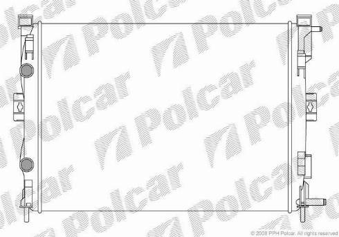 Polcar 601208-1 - Радіатор, охолодження двигуна autozip.com.ua