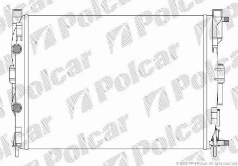 Polcar 6012082X - Радіатор, охолодження двигуна autozip.com.ua