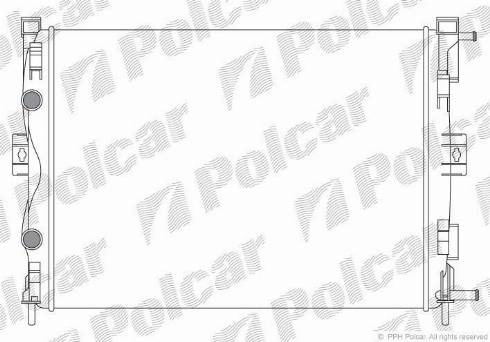 Polcar 601208A1 - Радіатор, охолодження двигуна autozip.com.ua