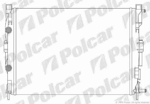 Polcar 601208A2 - Радіатор, охолодження двигуна autozip.com.ua
