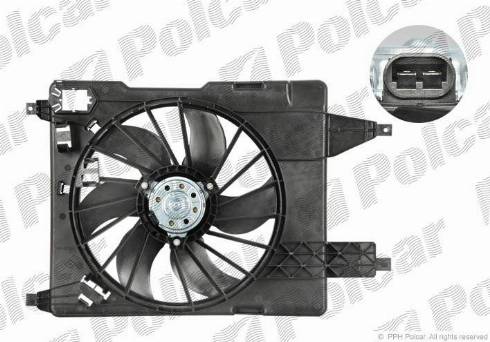 Polcar 601223W3 - Вентилятор, охолодження двигуна autozip.com.ua