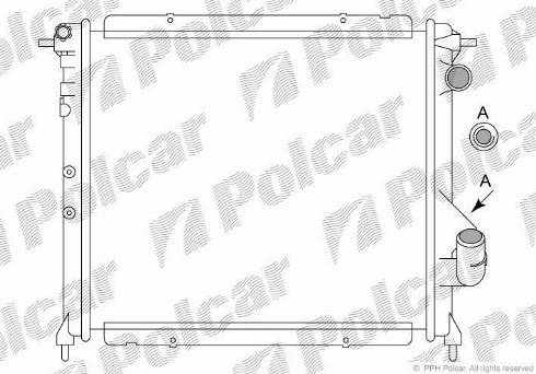 Polcar 603108A1 - Радіатор, охолодження двигуна autozip.com.ua