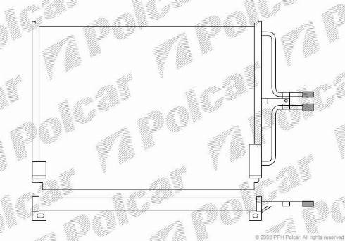 Polcar 6032K8B1 - Конденсатор, кондиціонер autozip.com.ua