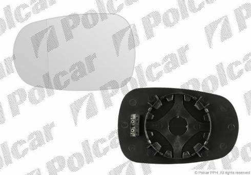 Polcar 6037543M - Дзеркальне скло, зовнішнє дзеркало autozip.com.ua