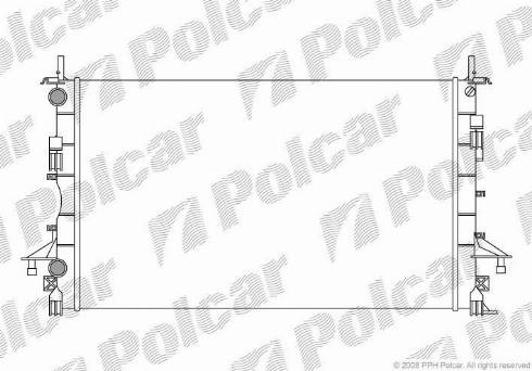 Polcar 603708-1 - Радіатор, охолодження двигуна autozip.com.ua
