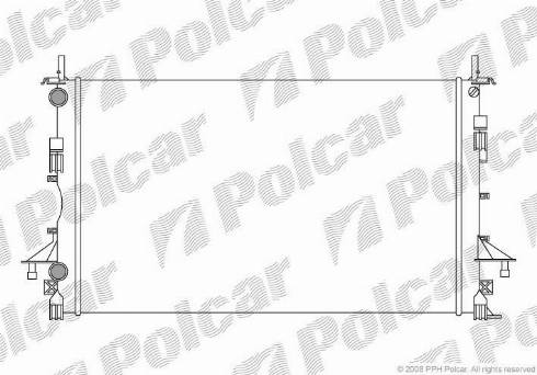 Polcar 603708A1 - Радіатор, охолодження двигуна autozip.com.ua