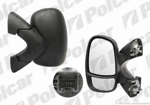 Polcar 6026525M - Зовнішнє дзеркало autozip.com.ua