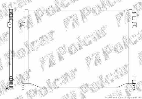 Polcar 6026K81X - Конденсатор, кондиціонер autozip.com.ua