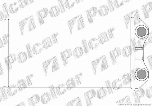 Polcar 6026N8-2 - Теплообмінник, опалення салону autozip.com.ua