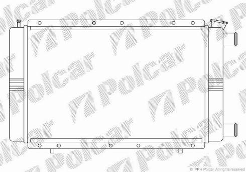 Polcar 602208A0 - Радіатор, охолодження двигуна autozip.com.ua