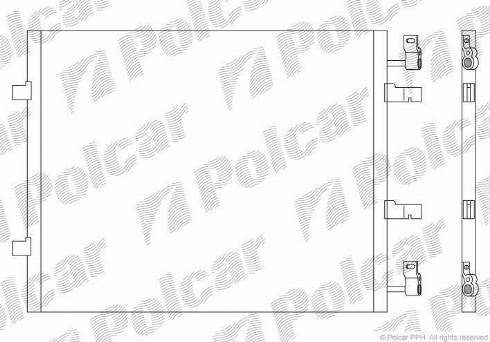 Polcar 6027K81X - Конденсатор, кондиціонер autozip.com.ua