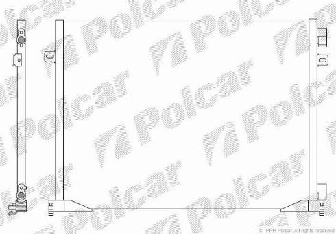 Polcar 6027K8C3S - Конденсатор, кондиціонер autozip.com.ua