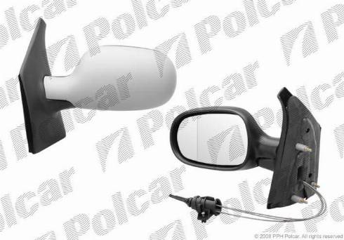 Polcar 6070511M - Зовнішнє дзеркало autozip.com.ua