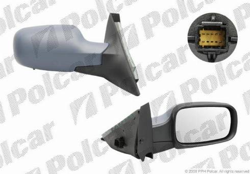 Polcar 6071524M - Дзеркальне скло, зовнішнє дзеркало autozip.com.ua