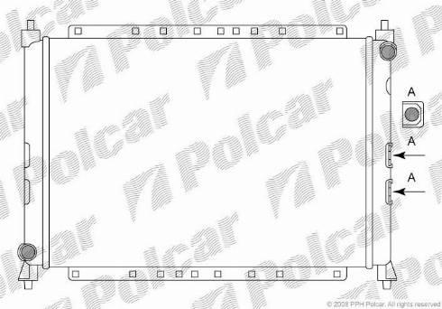 Polcar 631908A2 - Радіатор, охолодження двигуна autozip.com.ua