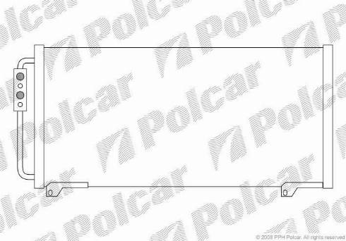 Polcar 6319K8C1 - Конденсатор, кондиціонер autozip.com.ua