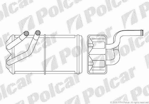 Polcar 6318N81X - Теплообмінник, опалення салону autozip.com.ua